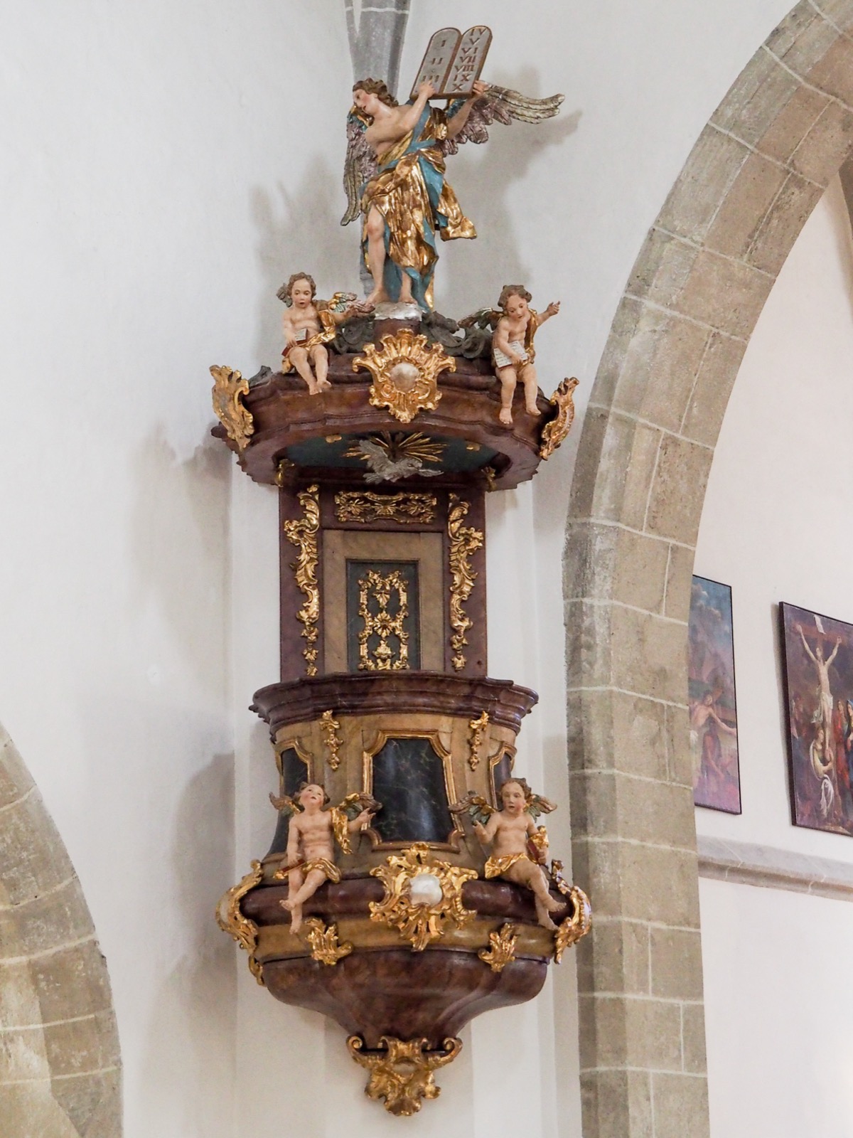 Preekstoel in Stadtpfarrkirche, Gallneukirchen