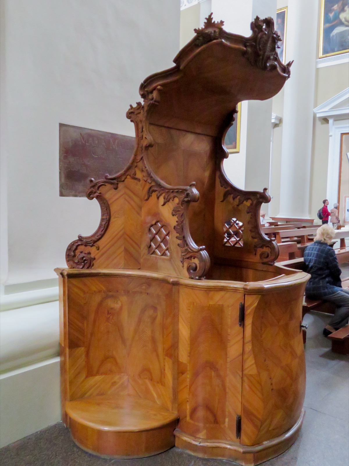 Preekstoel in Cathedral of Vilnius, Vilnius