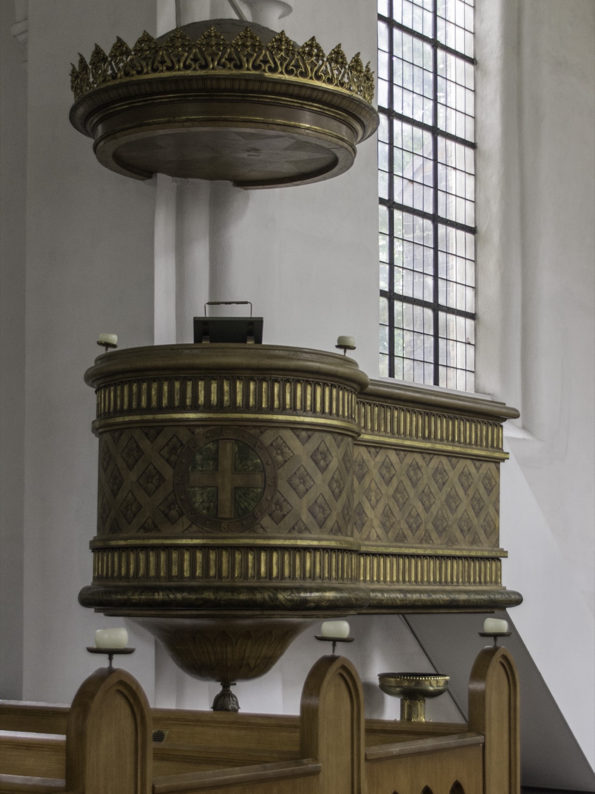 Preekstoel in Sankt Petri Kirke, Kopenhagen