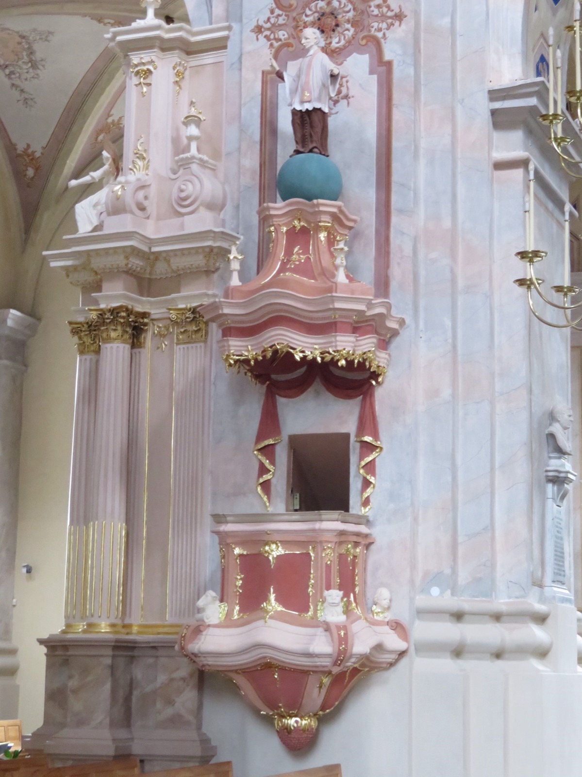 Pulpit at Basilica of the apostles St Peter and St Paulus, Kaunas