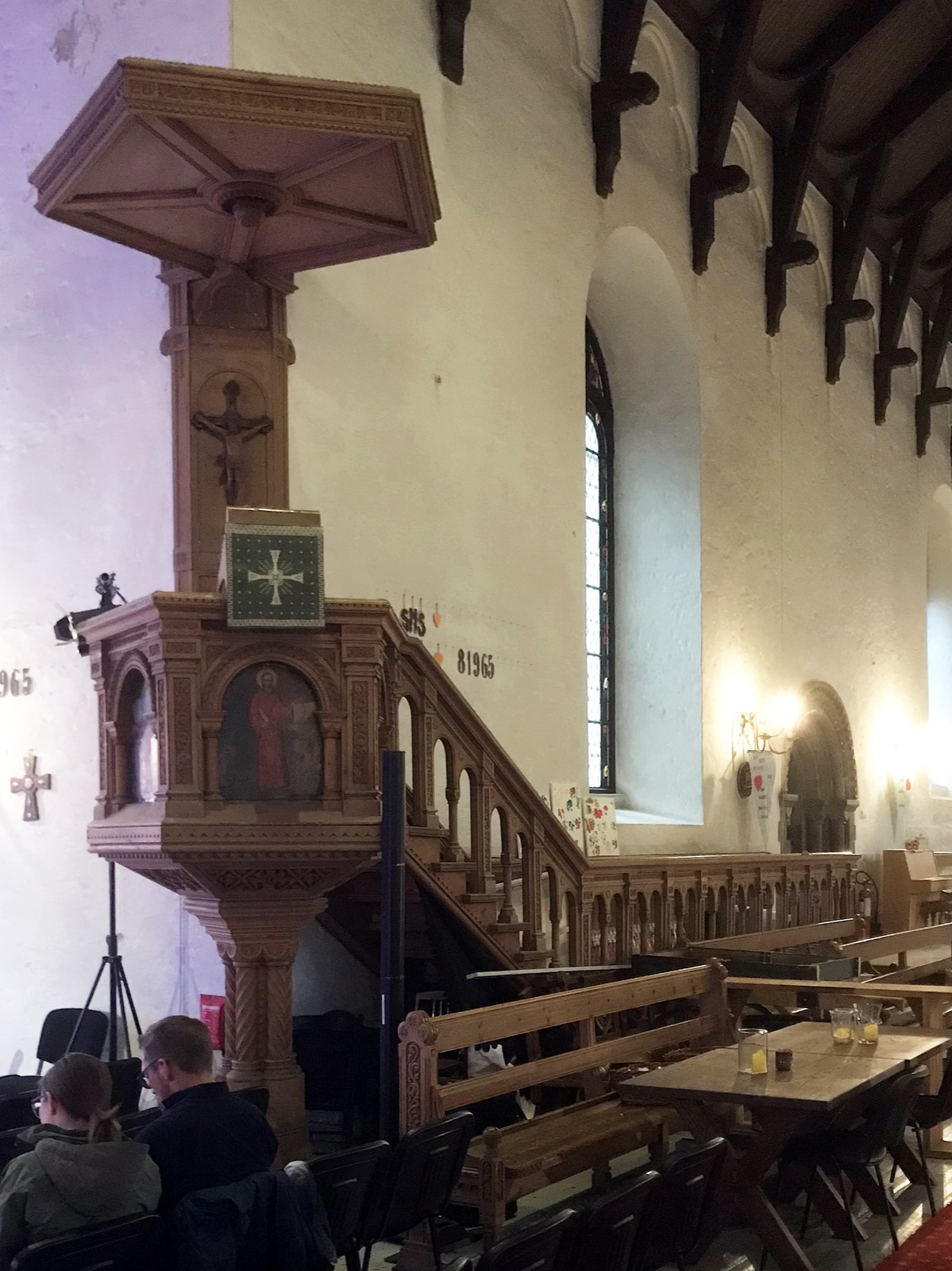 Pulpit at Korskirken, Bergen