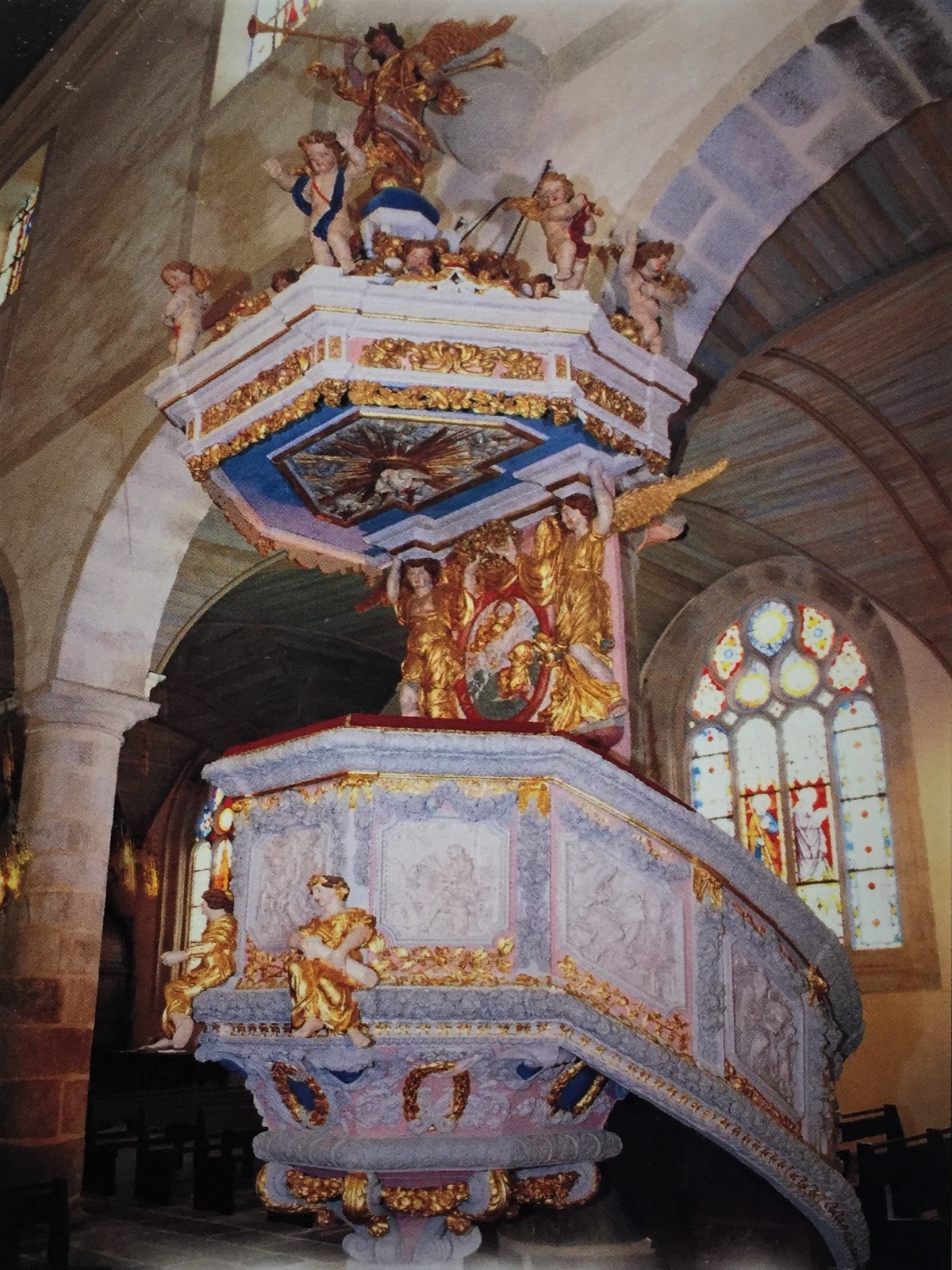 Pulpit at Notre-Dame van St Thegonnec, Saint Thegonnec