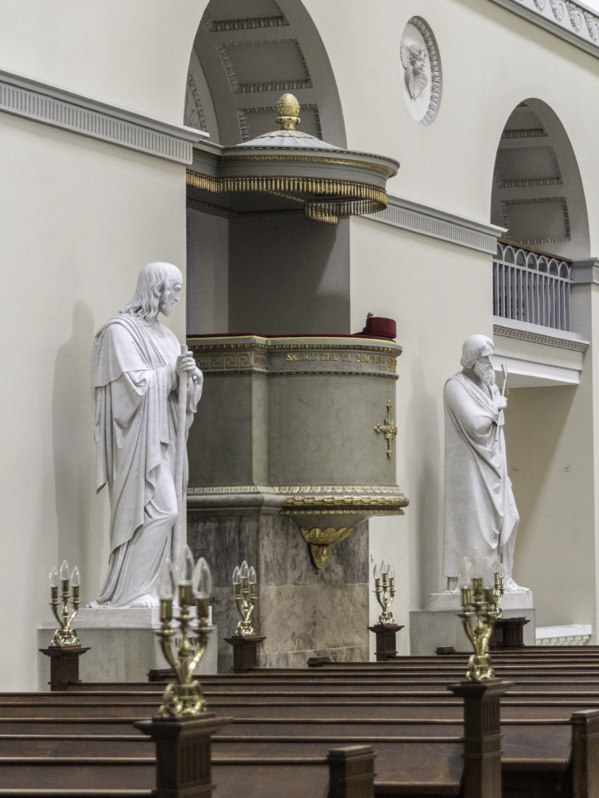 Pulpit at Vor Frue Kirke, Kopenhagen