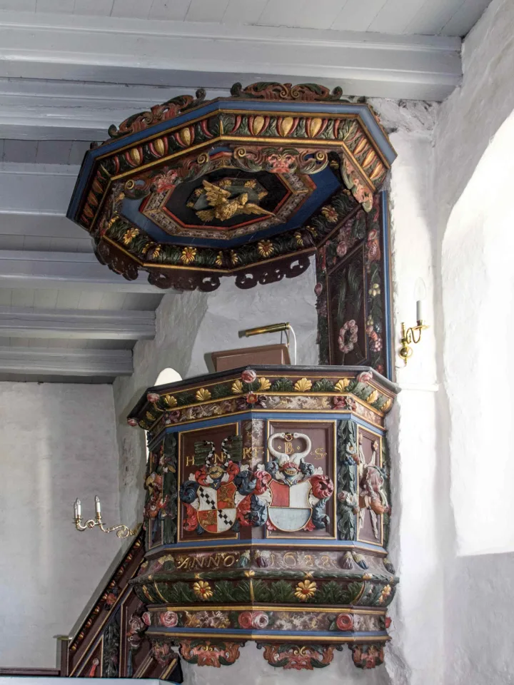 Pulpit at Udby Kirke, Udby