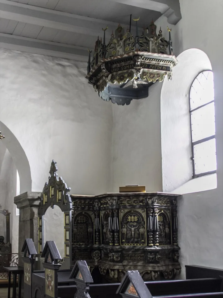 Preekstoel in Rodding Kirke, Rodding