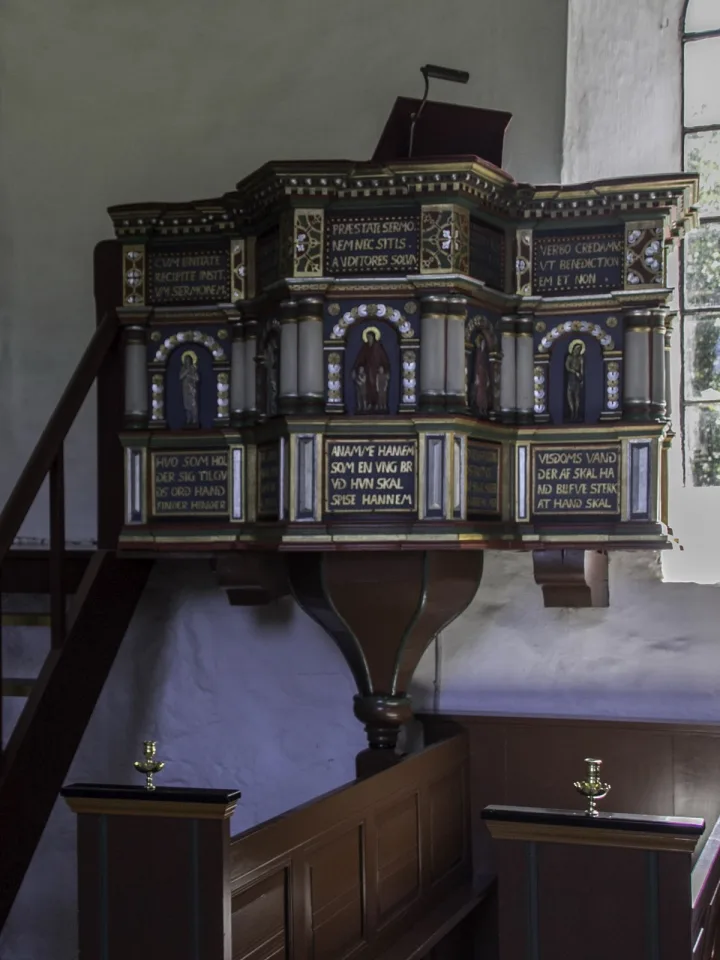 Preekstoel in Skallerup Kirke, Skallerup