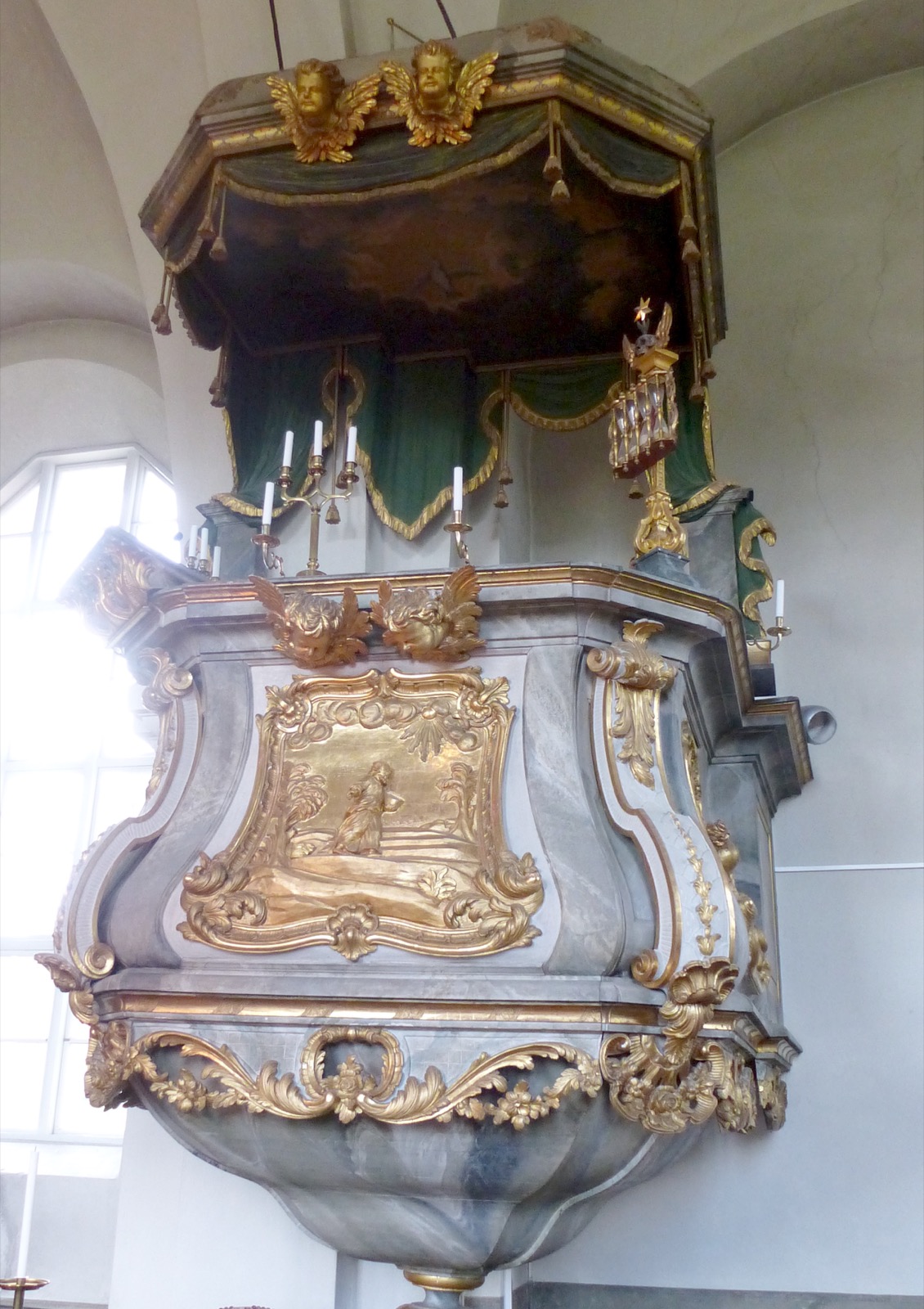 Pulpit at Borgsjo kyrka, Borgsjo