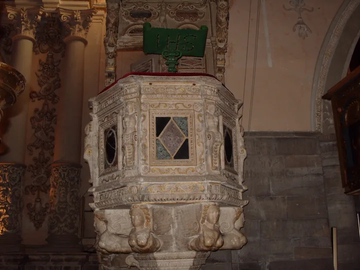 Pulpit at Duomo di Enna, Enna (Sicilie)