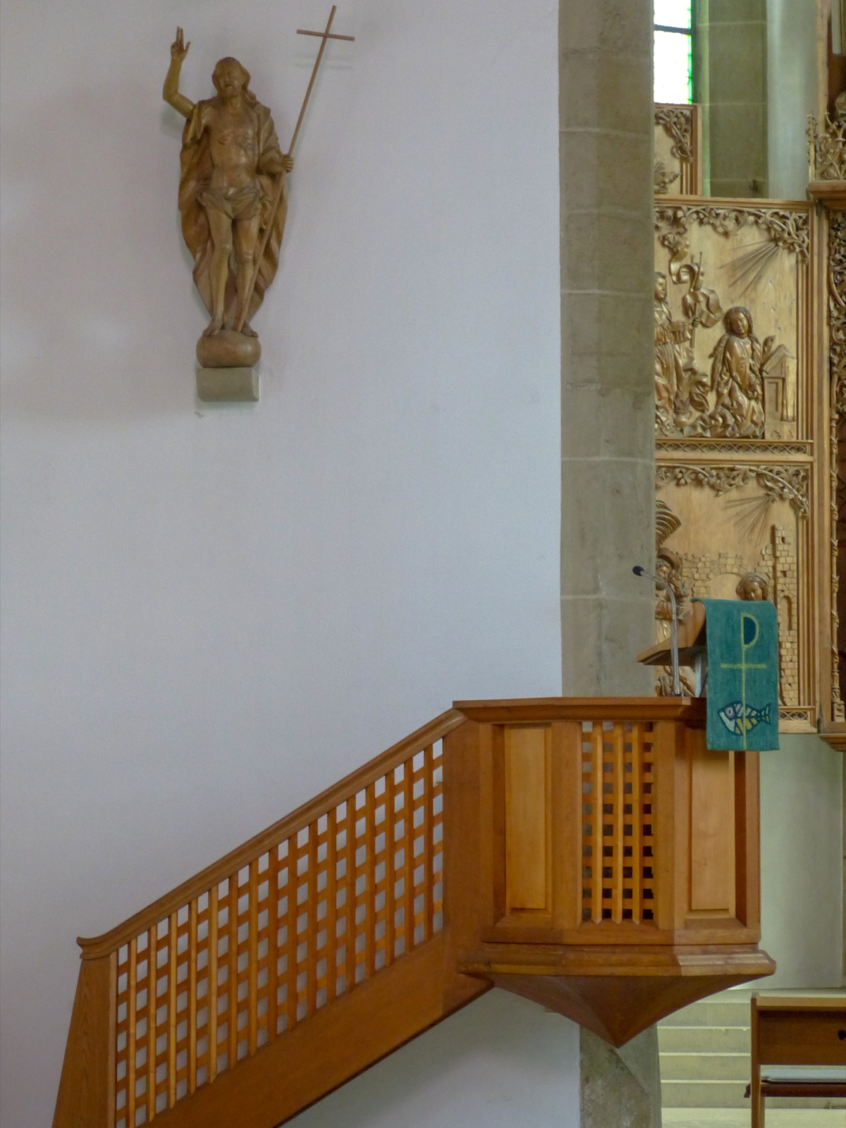 Preekstoel in St. Cyriakus, Besigheim