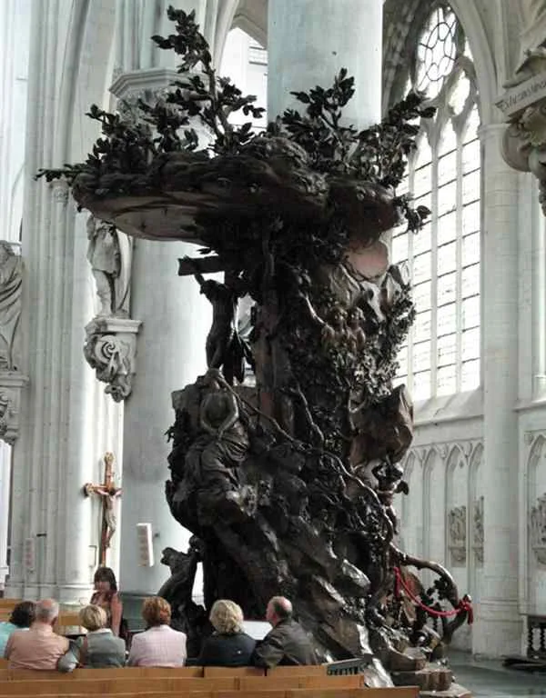 Pulpit at Sint-Romboutskathedraal, Mechelen