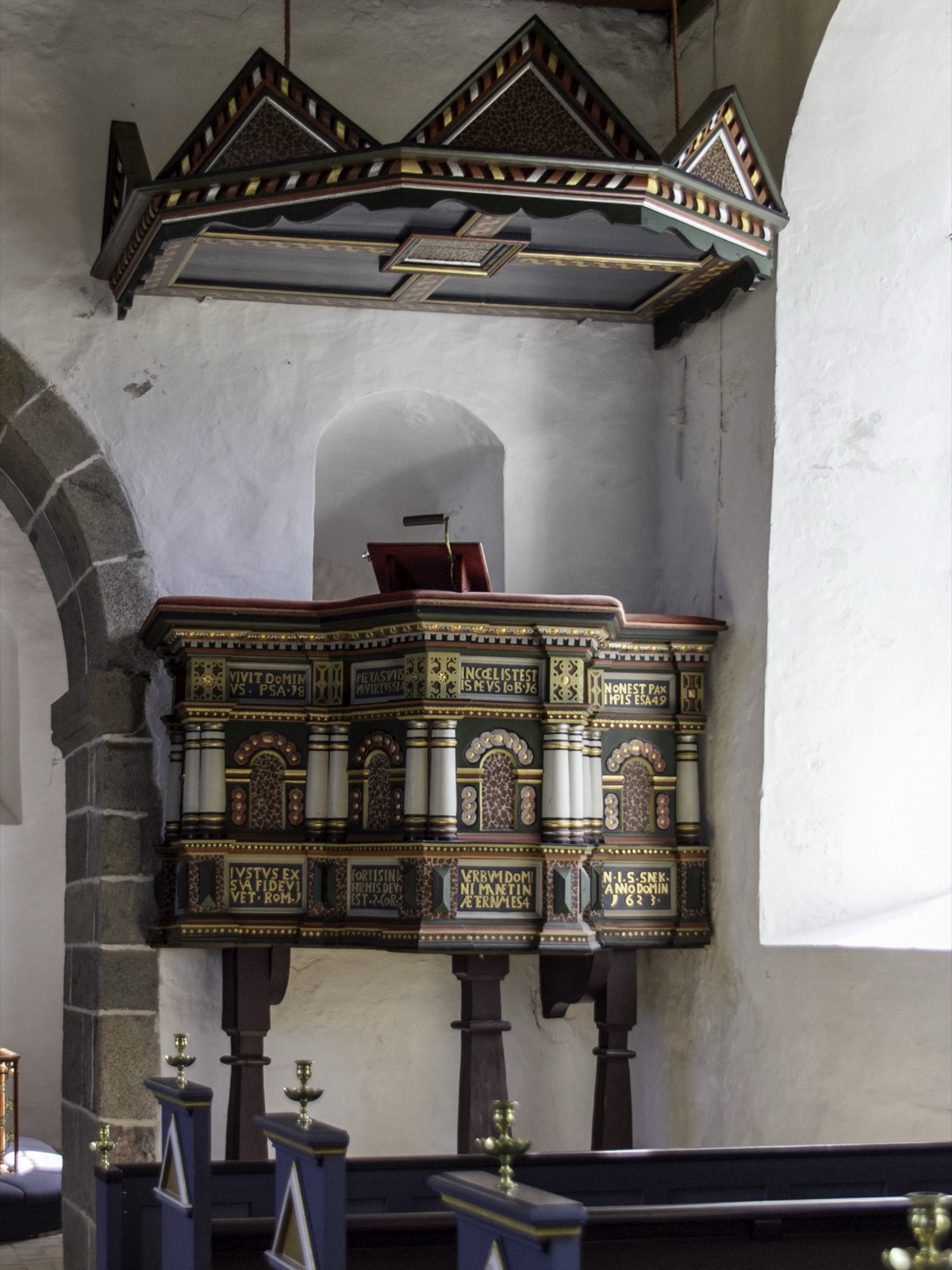Preekstoel in Vennebjerg Kirke, Vennebjerg