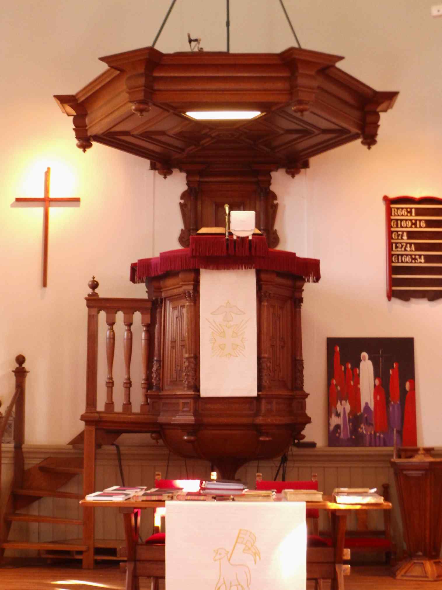 Pulpit at Kerk op de Hoogte, Wolvega