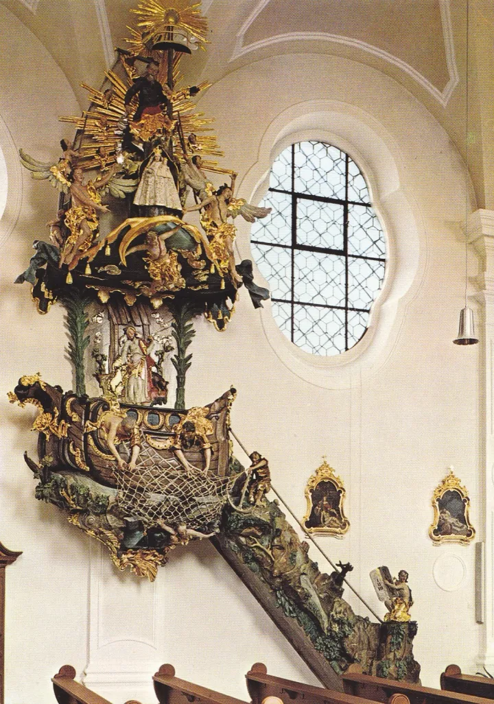 Pulpit at Wallfahrtskirche Maria Himmelfahrt, Bad Koetzting