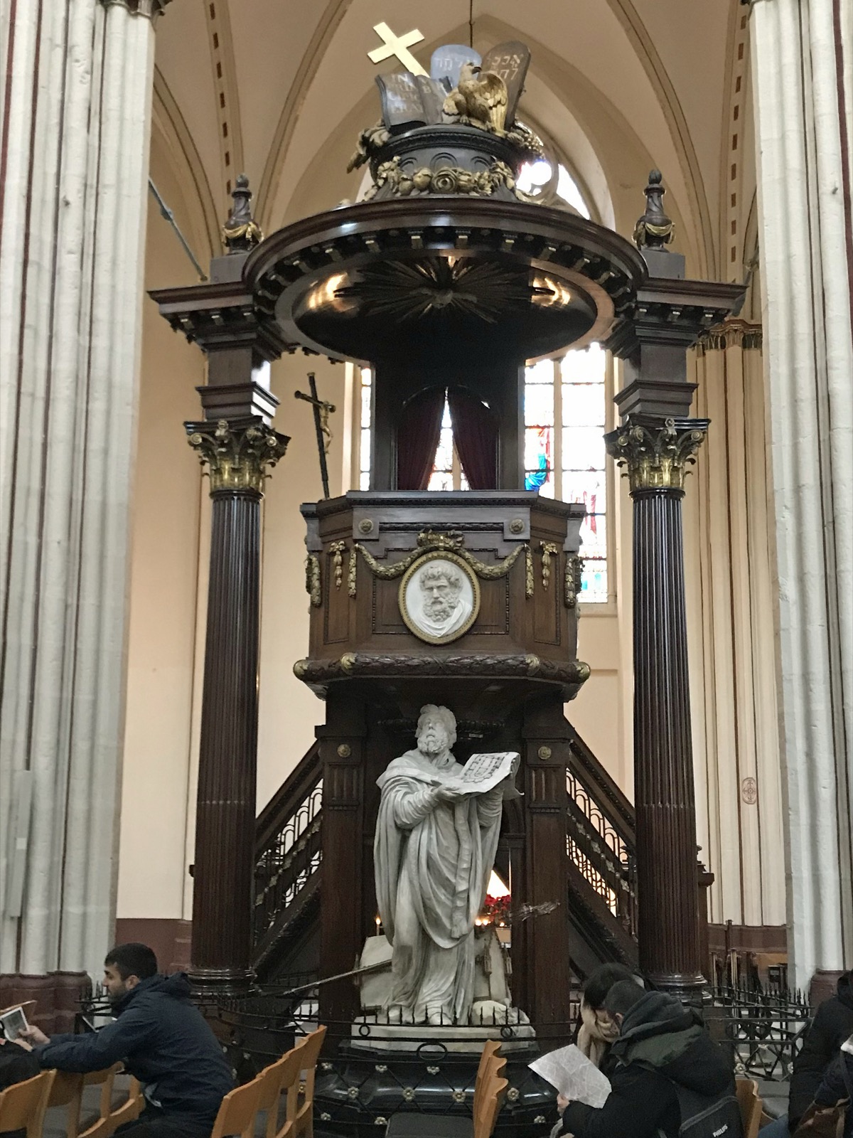 Pulpit at Sint-Salvatorskathedraal, Brugge