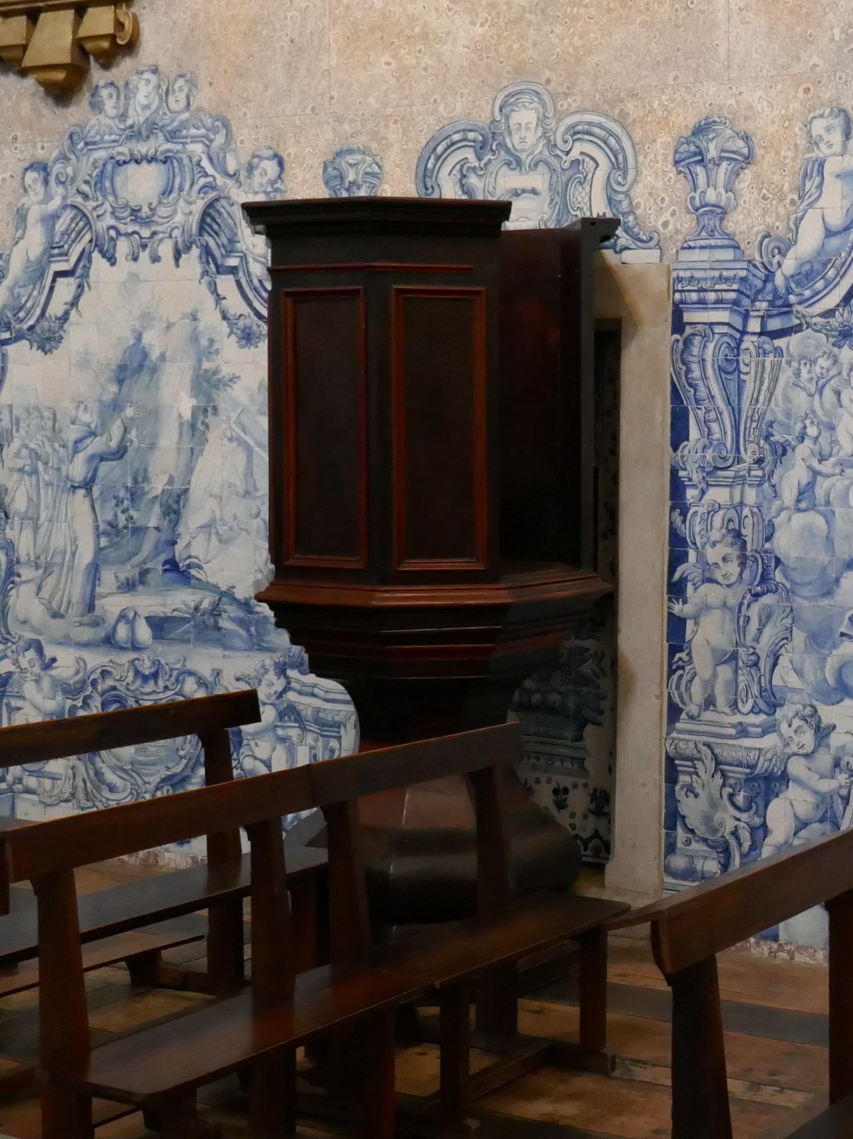 Preekstoel in Sao Pedro de Alcantara, Lisboa