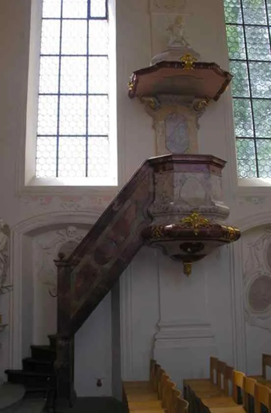 Pulpit at Schlosskrirche St. Marien, Mainau (Bodensee)