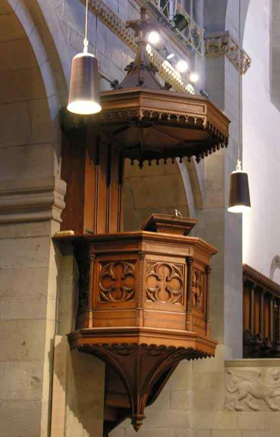 Pulpit at Grossmunster, Zurich