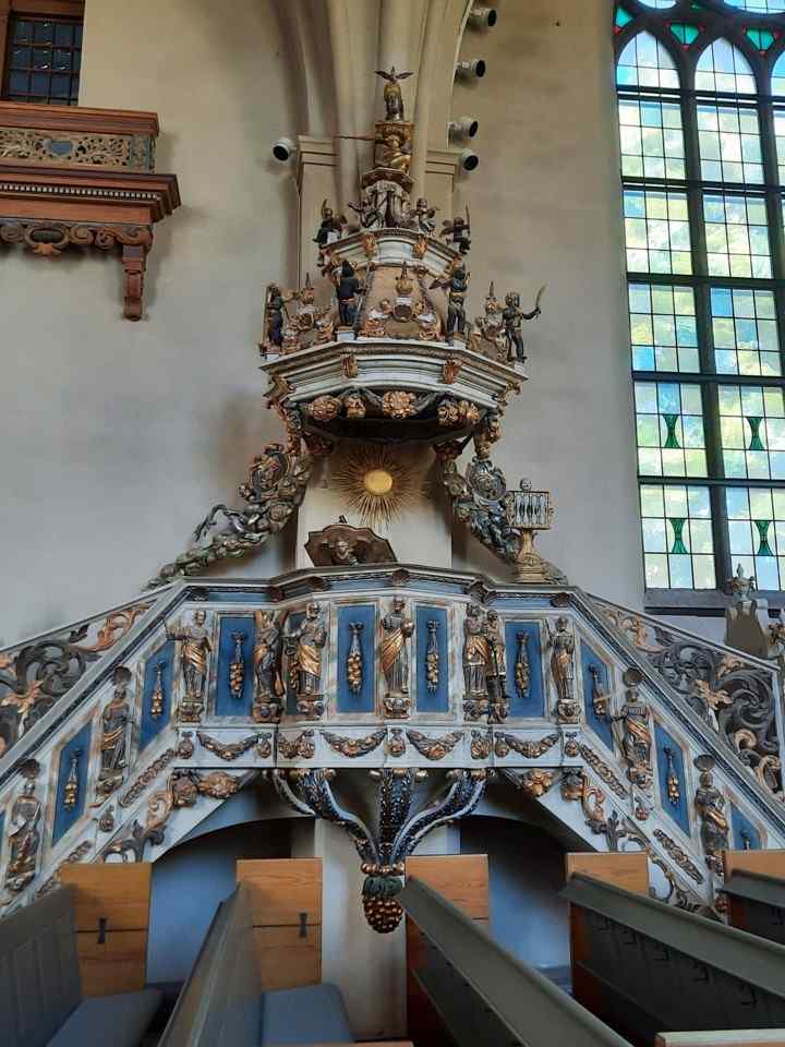 Pulpit at Domkyrka, Mariestad