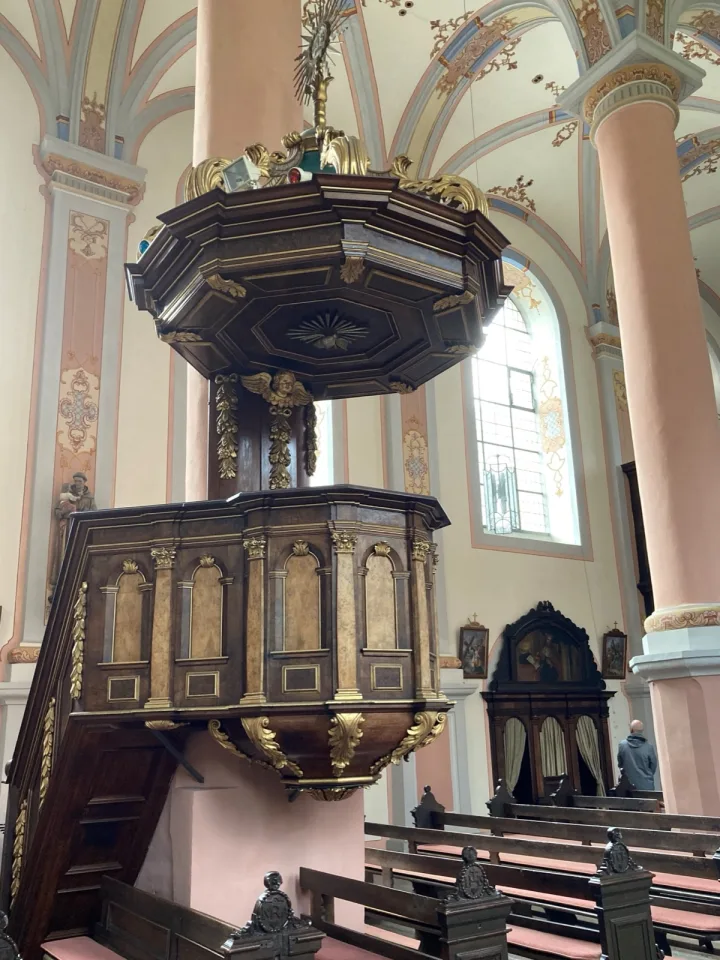 Preekstoel in Karmeliterkirche St. Josef, Beilstein