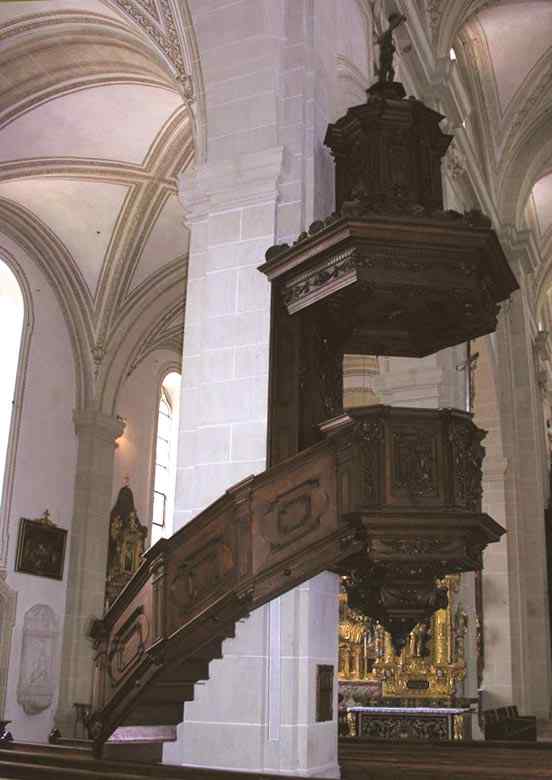 Preekstoel in Hofkirche St Leodegar im Hof, Luzern