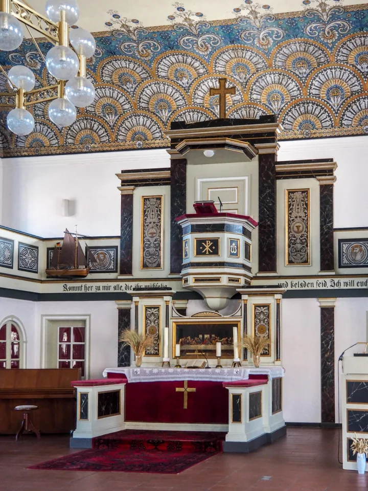 Pulpit at St Wulphardi Kirche, Freiburg (Elbe)