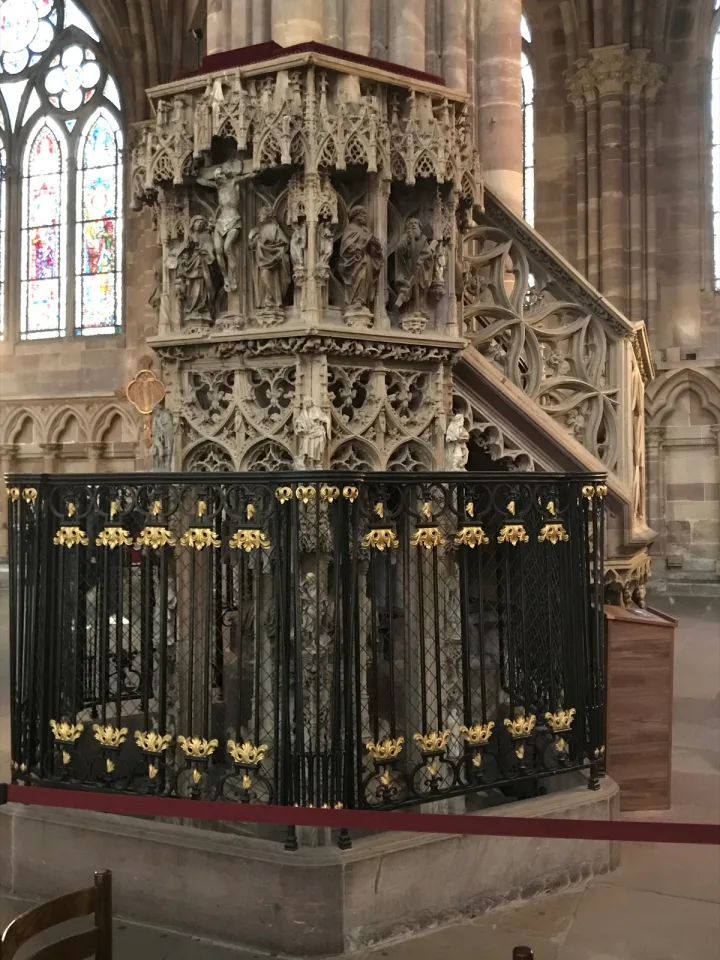 Preekstoel in Cathedrale Notre-Dame, Strasbourg