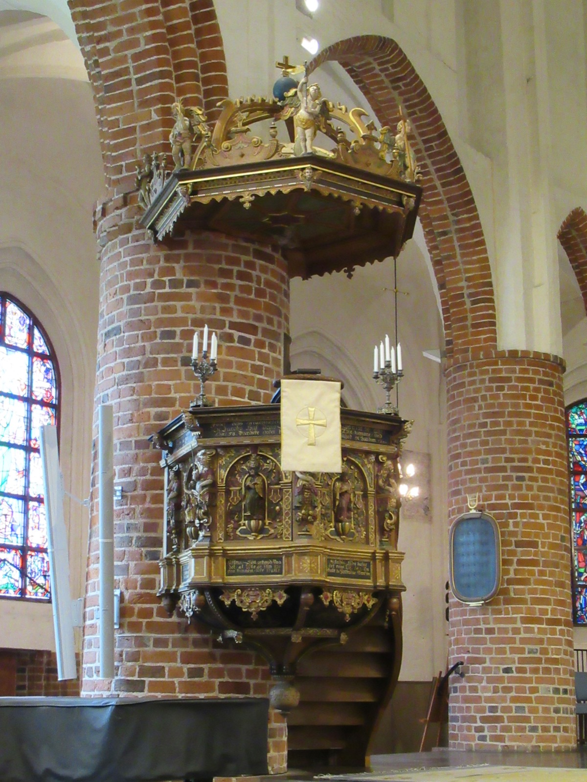 Pulpit at St Nikolai Kyrka, Halmstad