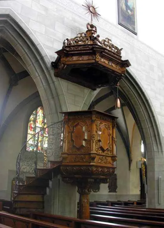 Pulpit at Klosterkirche St George, Stein am Rhein