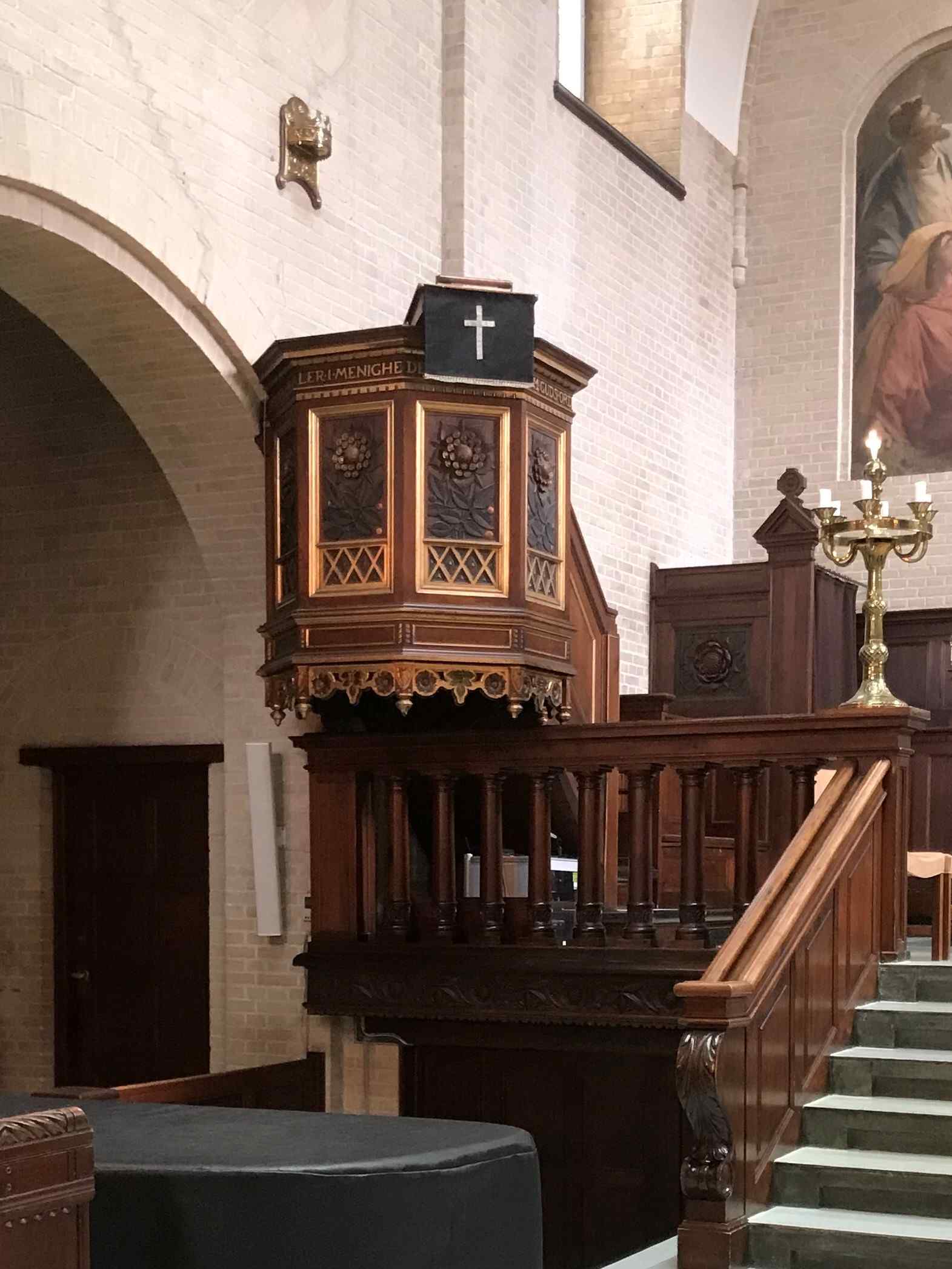 Pulpit at Eliaskirken, Kopenhagen