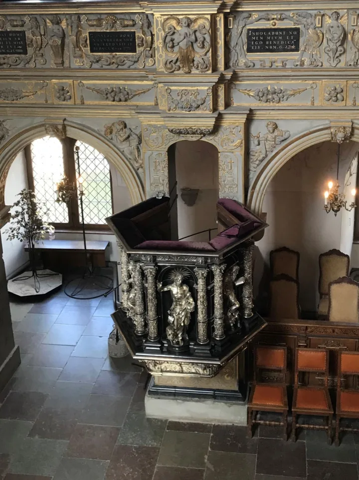 Pulpit at Frederiksborg Slotskirke, Hillerod