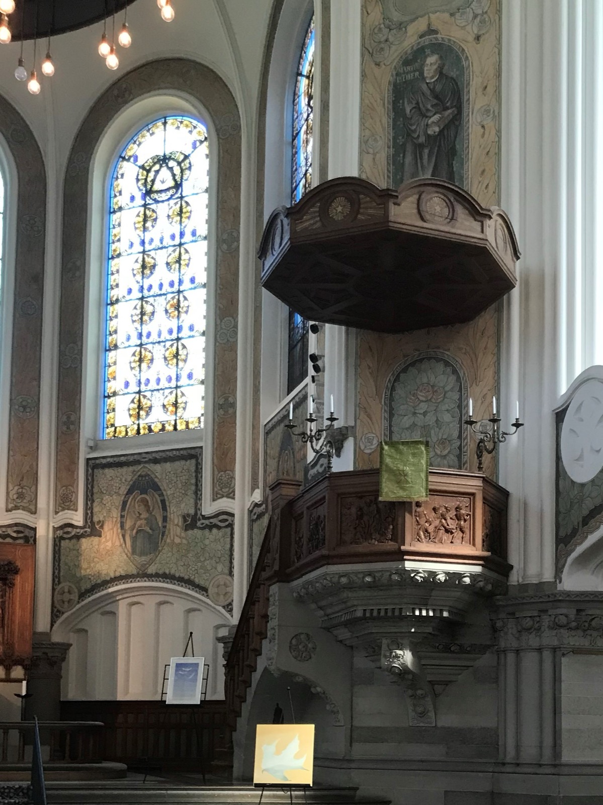 Preekstoel in St Johannes Kyrka, Malmo