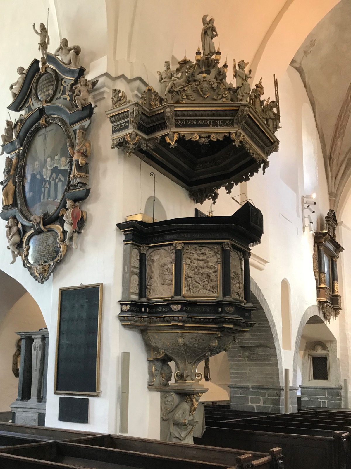Preekstoel in Sct Maria Kyrka, Ystad