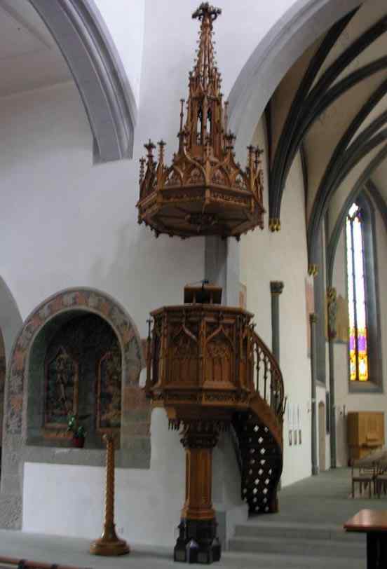 Preekstoel in St. Johann, Schaffhaussen