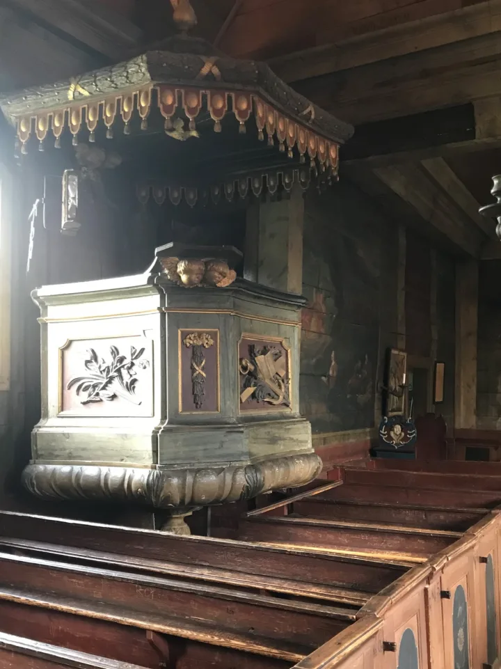 Pulpit at Bosebo Kyrka, Lund