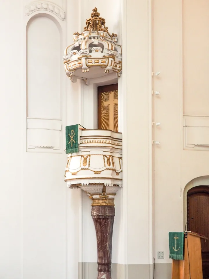 Preekstoel in Kirche von Moritzburg, Moritzburg