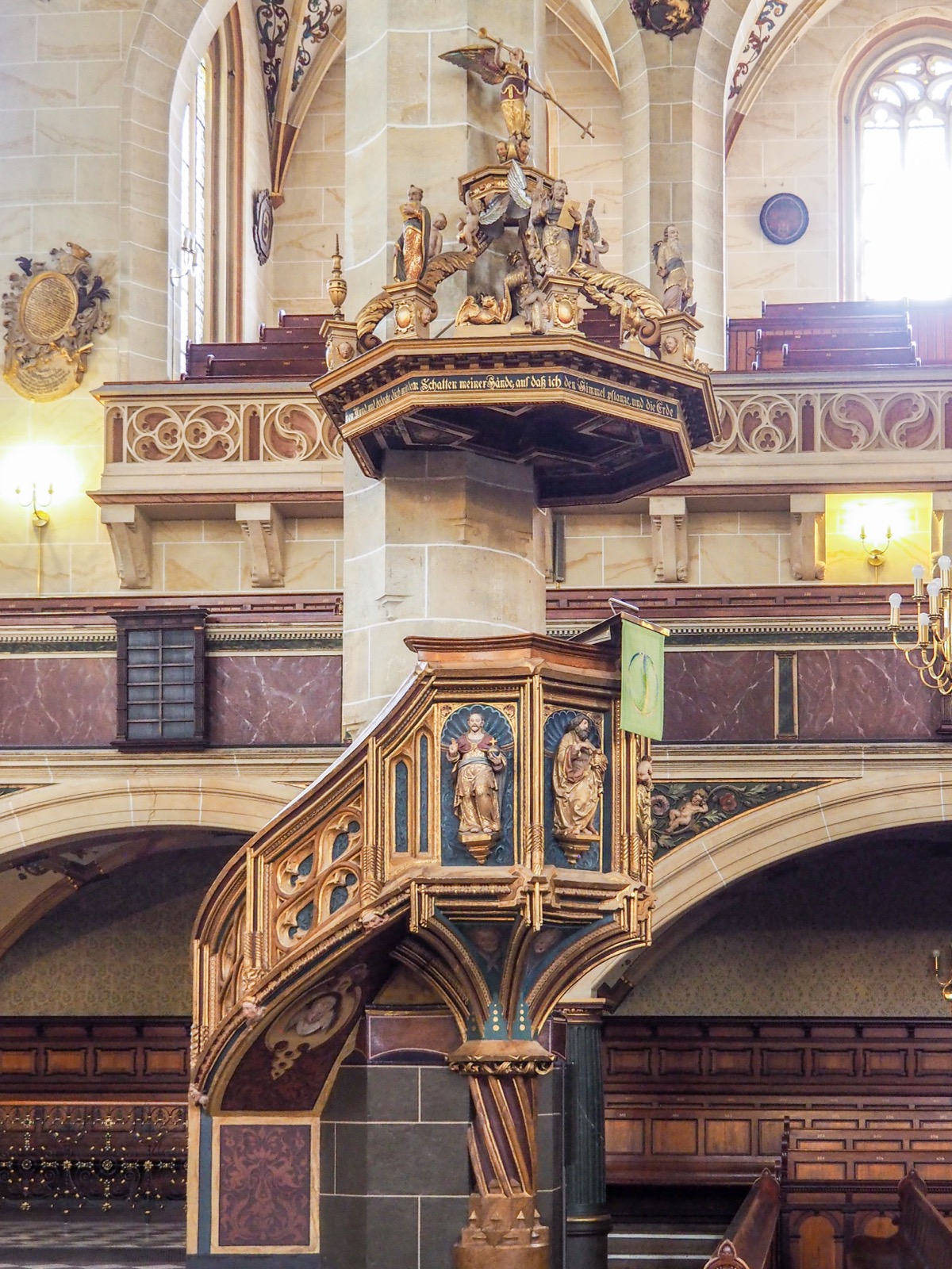 Pulpit at Stadtkirche St Marien, Pirna