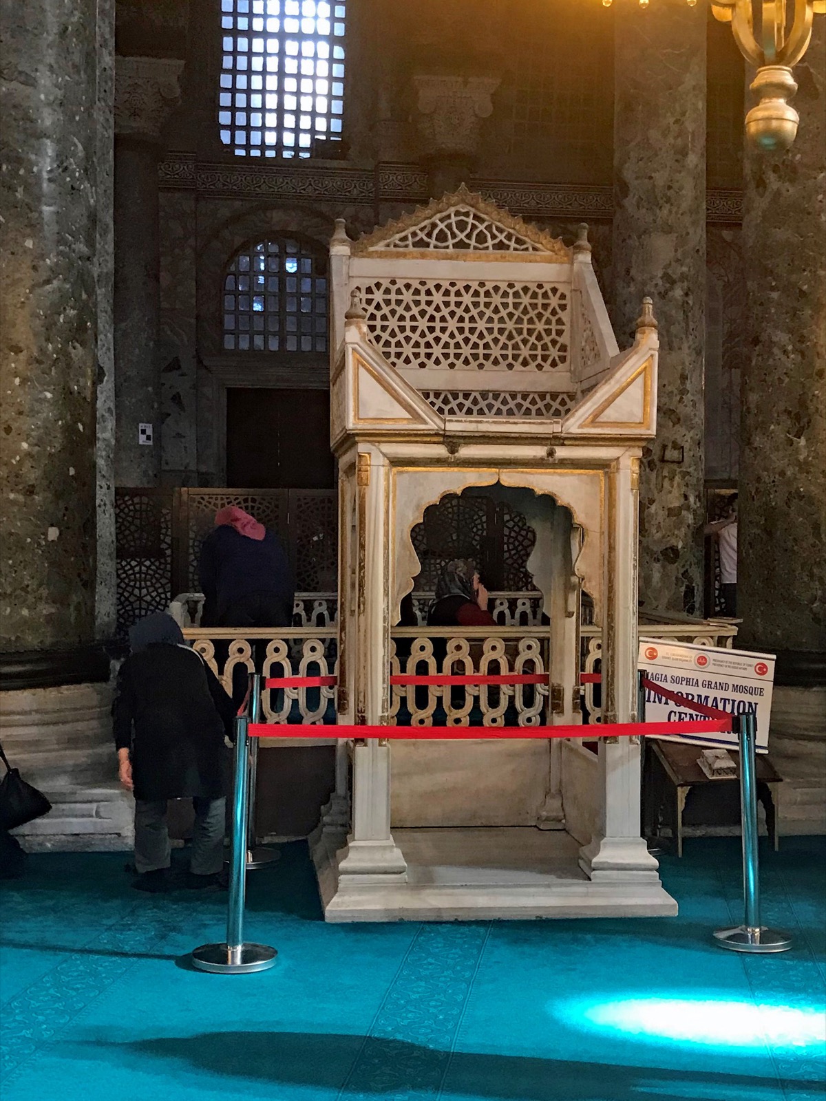 Preekstoel in Aya Sofia Camii -2, Istanbul