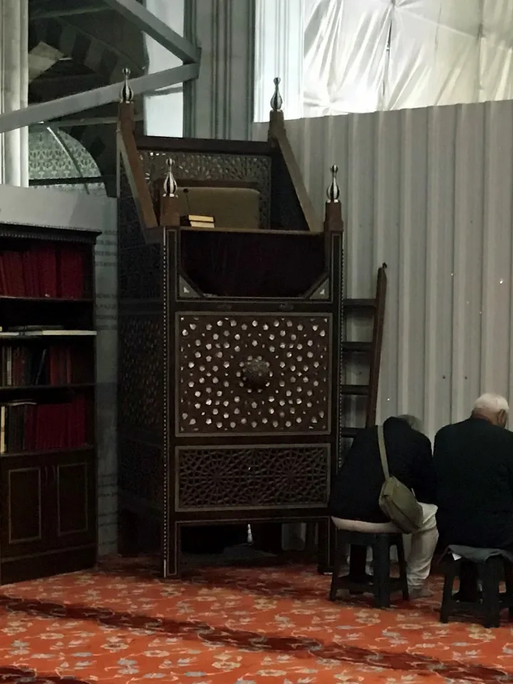 Preekstoel in Sultan Ahmet Camii, Istanbul