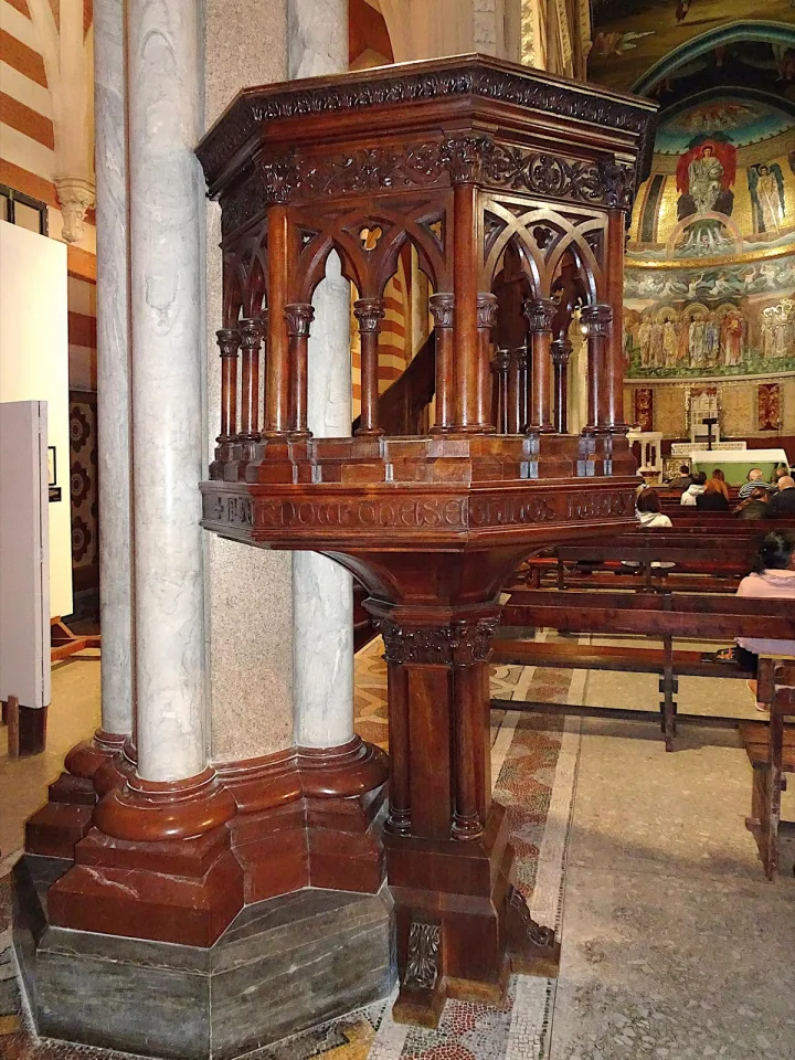 Preekstoel in San Paolo entro le Mura (Sint Paulus binnen de muren), Rome