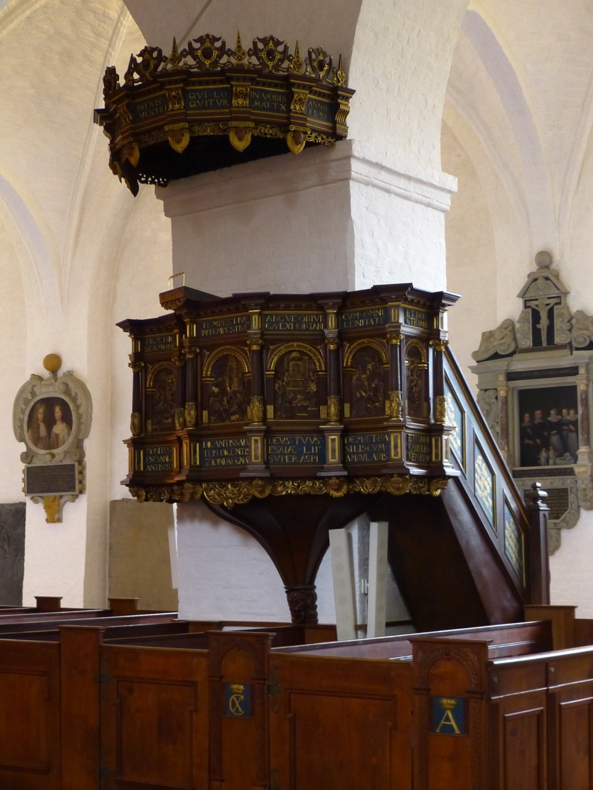 Preekstoel in Sct Catharinae kirke, Ribe