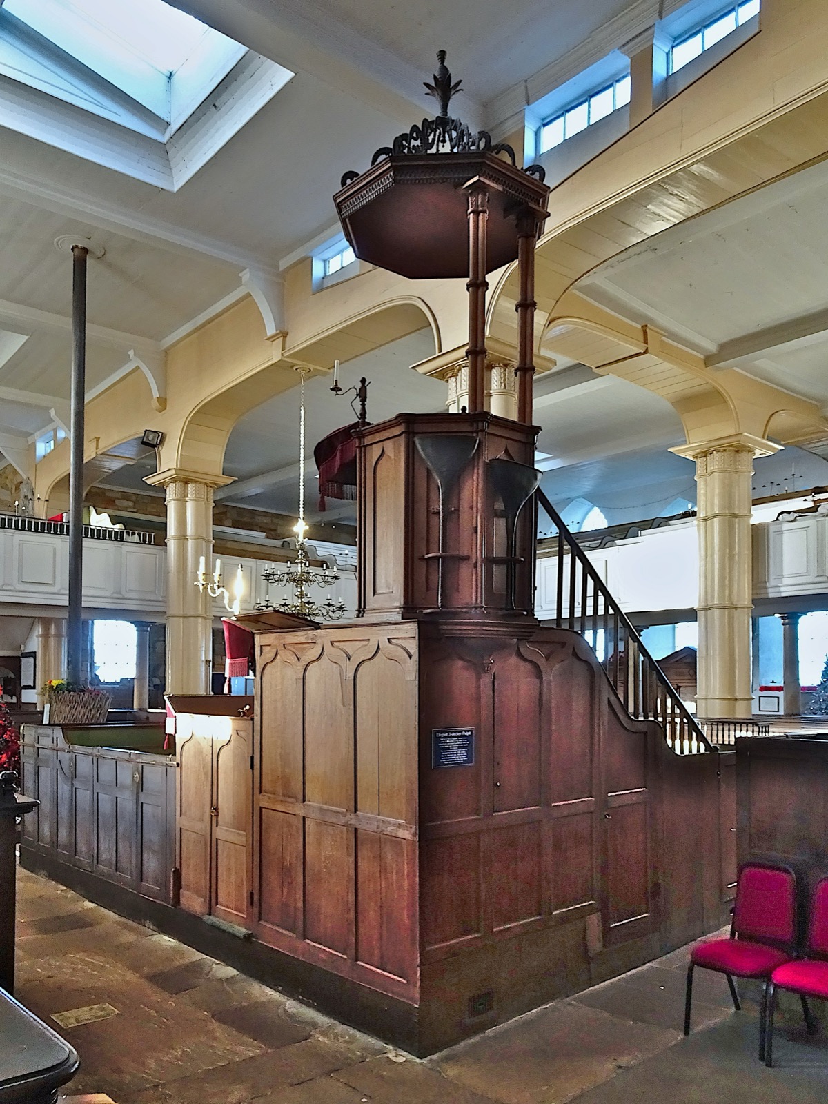 Preekstoel in St Mary de Virgin, Whitby (Yorkshire)