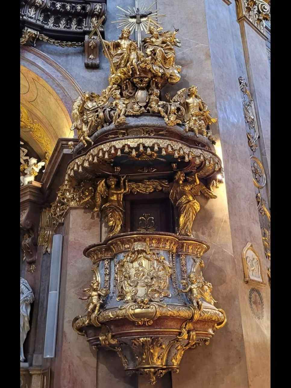 Preekstoel in Sint-Petruskerk, Wenen