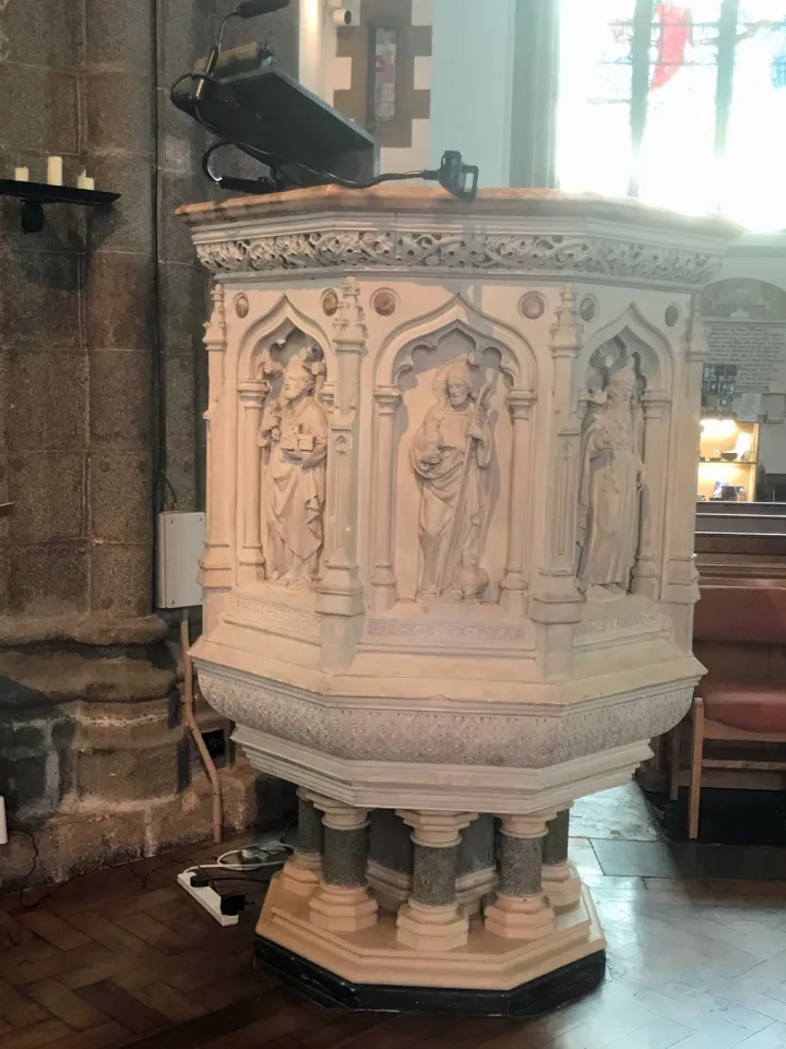 Pulpit at Town Church, St Peter Port