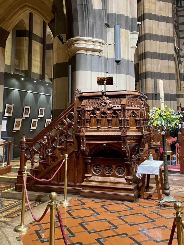 Preekstoel in St Pauls Cathedral, Melbourne