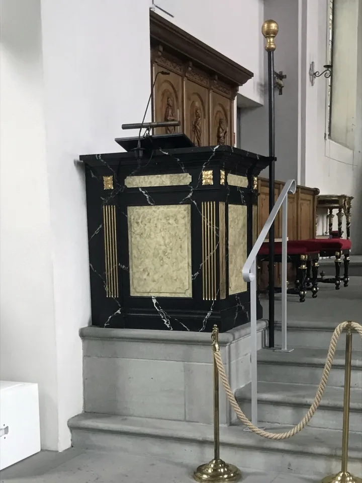 Pulpit at St Nikolaus, Hergiswil