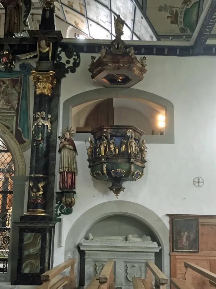 Pulpit at Wallfahrtskirche, Hergiswald
