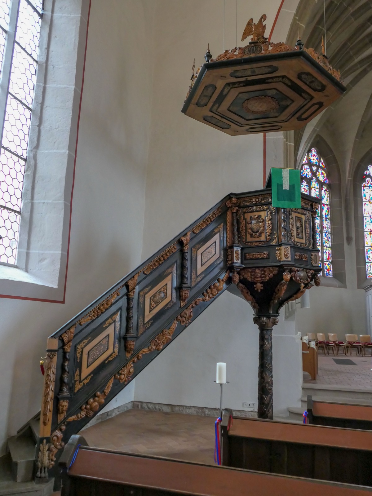 Preekstoel in St Crucius, Bad Sooden-Allendorf