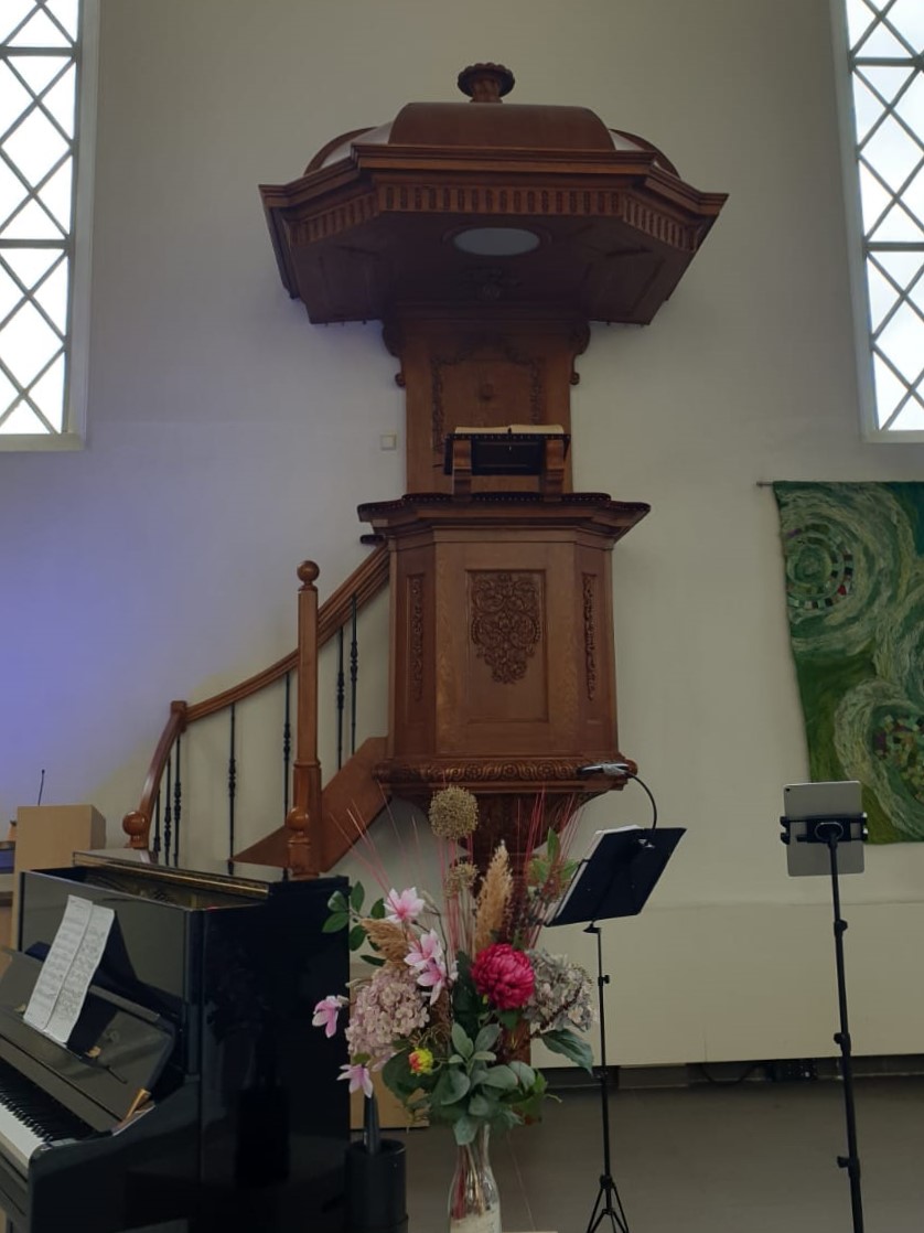 Preekstoel in Nicolaaskerk, Heino
