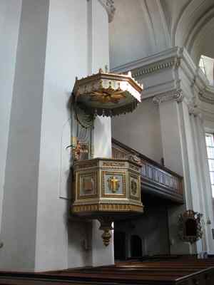 Preekstoel in Fredriks Kyrka, Karlskrona