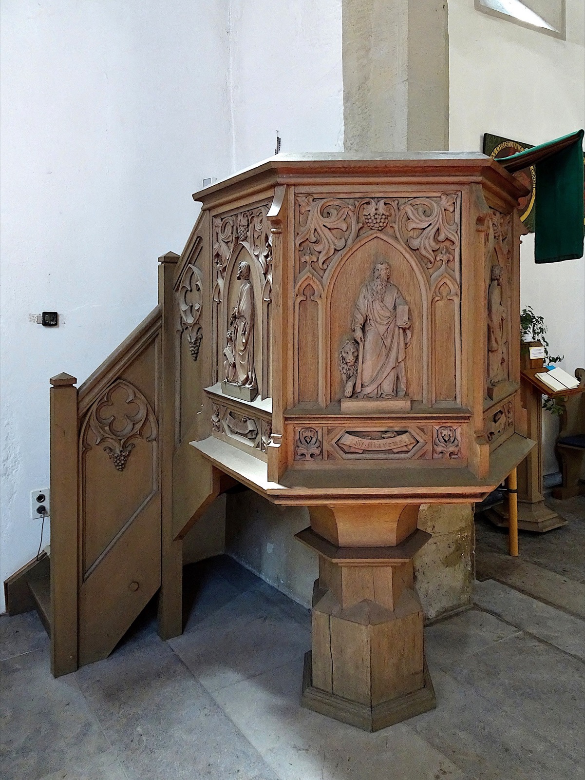 Pulpit at Spitalkirche, Rothenburg ob der Tauber